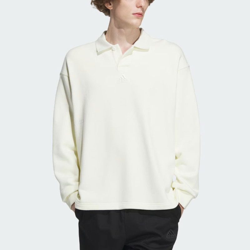 adidas Heavy French Terry Polo Shirt LogoPolo