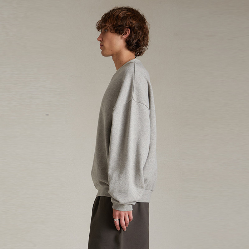 Fear of God Essentials SS24 Crewneck Sweater Dark Heather Oatmeal