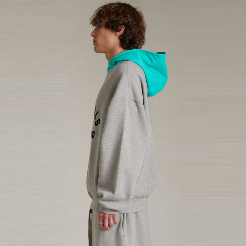 Fear of God Essentials SS24 Fleece Hoodied Hr Mint Leaf