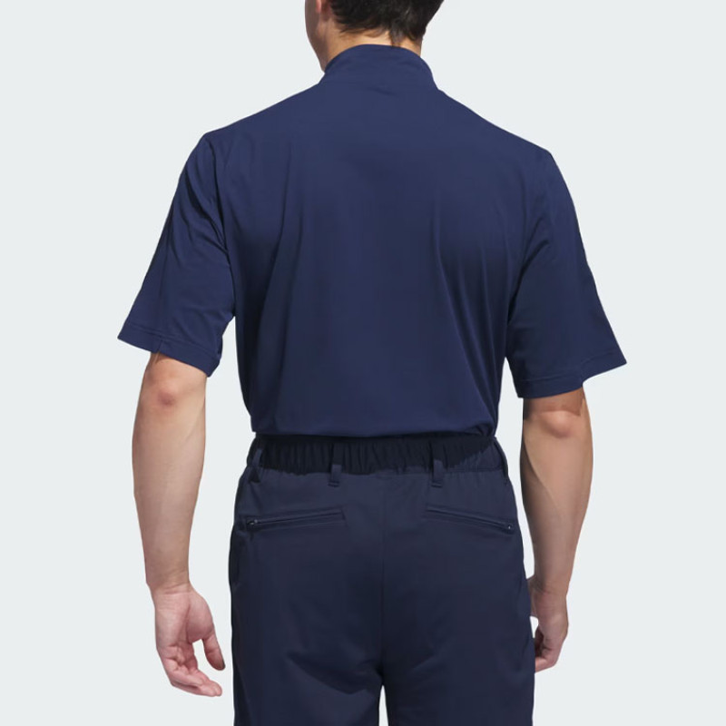 adidas Ultimate365 Twistknit Piqu Mock Polo Shirt LogoPolo