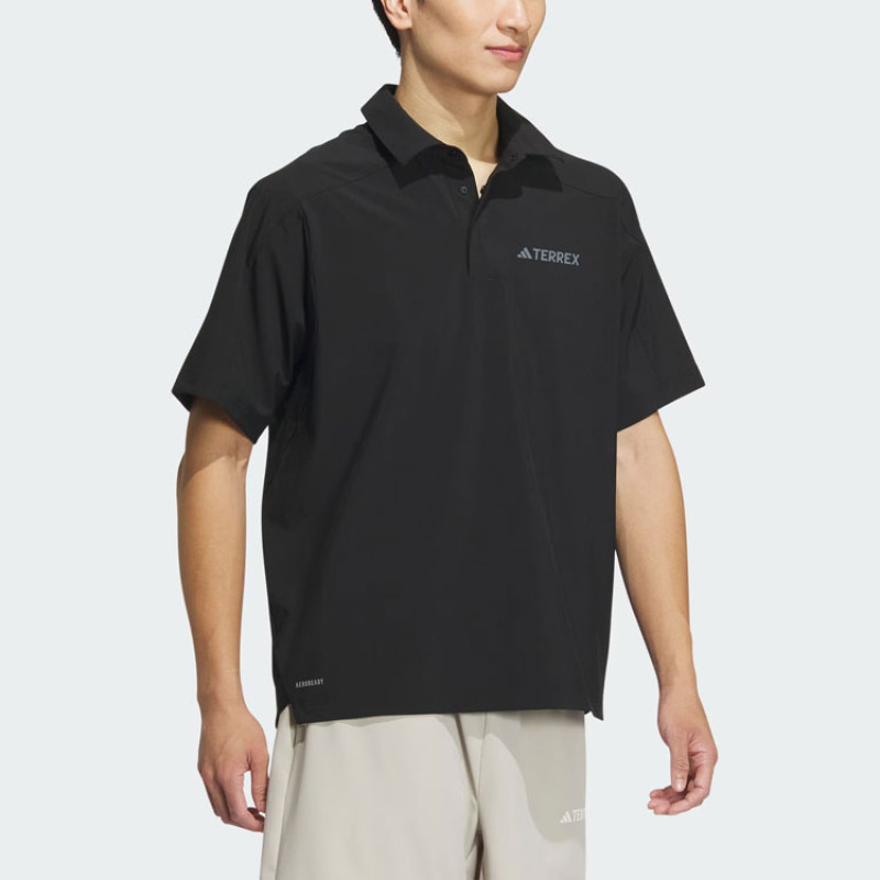 adidas Woven Aeroready Polo Shirt LogoPolo