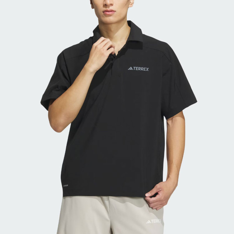adidas Woven Aeroready Polo Shirt LogoPolo