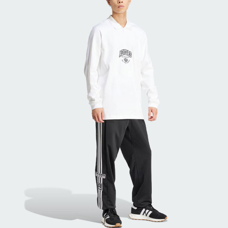 adidas originals Vrct Long Sleeve Polo Shirt LogoPolo