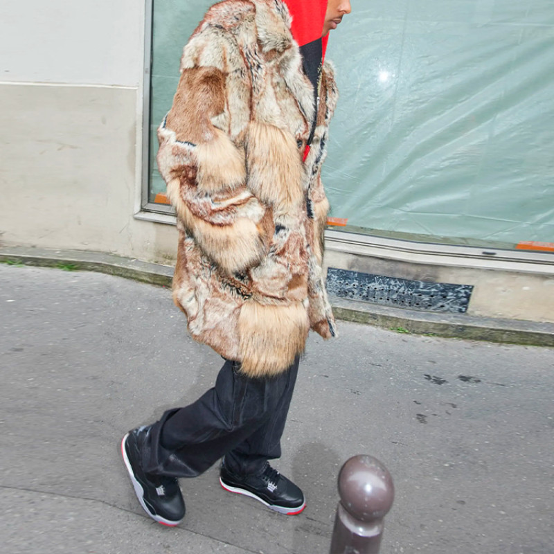 Supreme x MM6 Maison Margiela SS24 WEEK7 PATCHWORK FAUX FUR COAT
