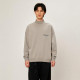 Fear of God Essentials FW21 Pullover Mockneck Dark Heather Oatmeal Logo