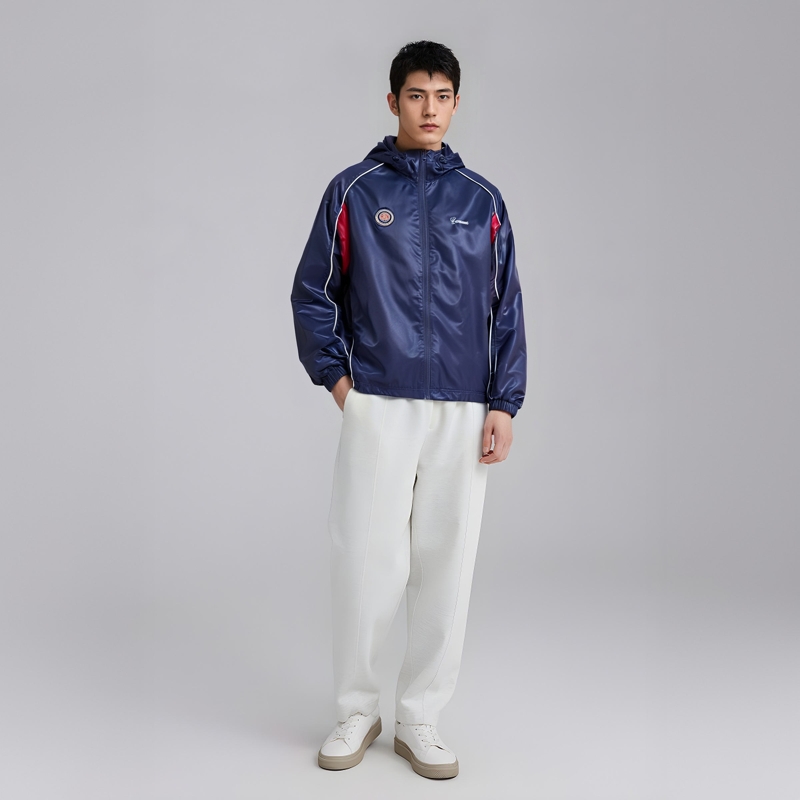 Supreme SS24 WEEK1 SATIN HOODED TRACK JACKET logo