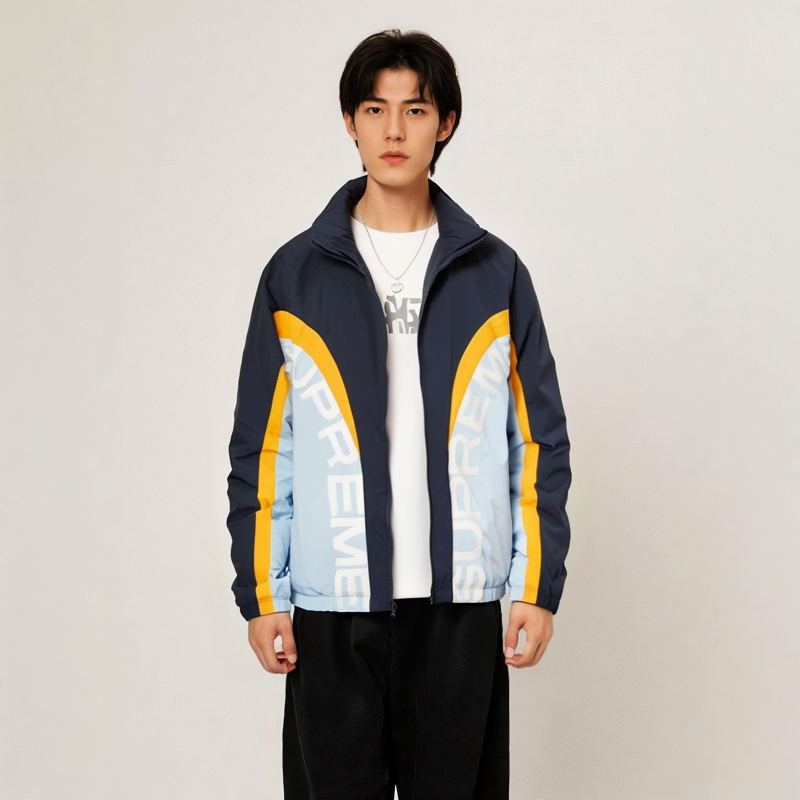 Supreme SS22 Week 1 Curve Track Jacket Logo