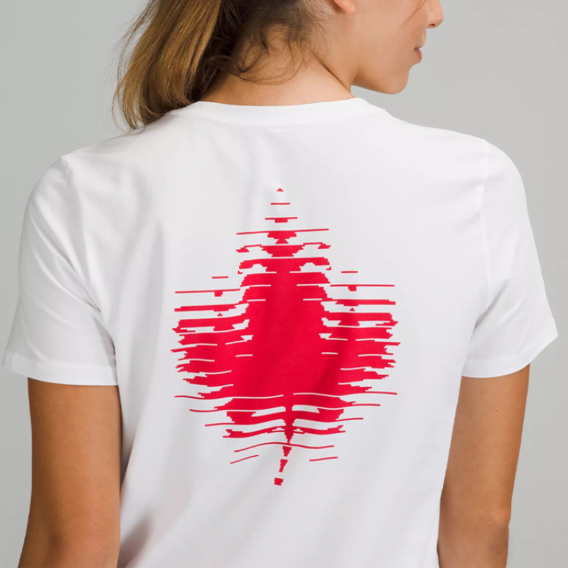 lululemon Team Canada Love Crew T-shirt Coc Logo In White T