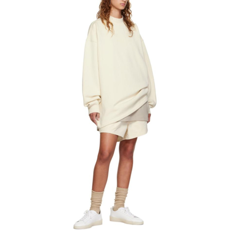 Fear of God Essentials FW22 Nylon Running Shorts Egg shell Logo