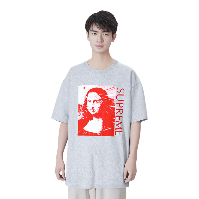 Supreme SS18 Mona Lisa Tee Heather Grey T