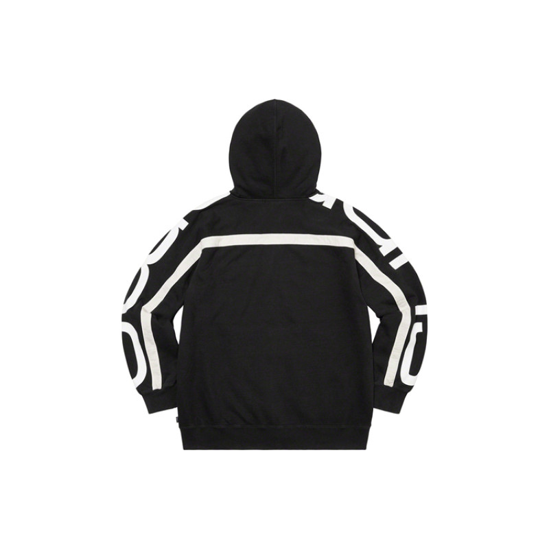 Supreme FW20 Week 13 Big Logo Paneled Zip Up Hooded Sweatshirt Logo