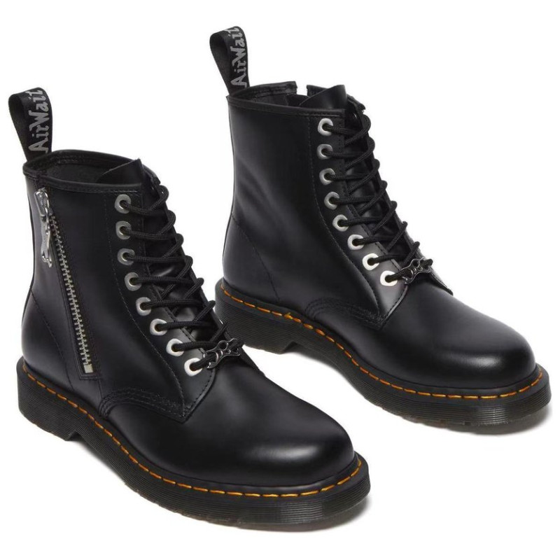 Dr.Martens 1460 Zip Black Polished Smooth