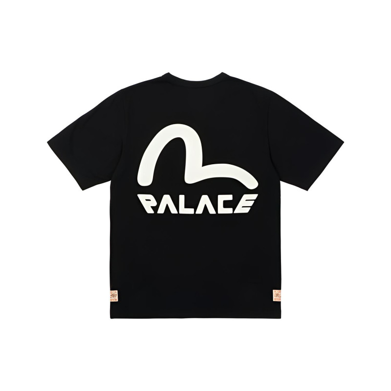 PALACE x EVISU Seagull T-Shirt Black LogoT