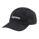 Supreme Week 10 Frayed Logos Denim Camp Cap logo