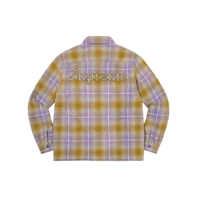 Supreme FW22 Week 13 Shearling Lined Flannel Shirt