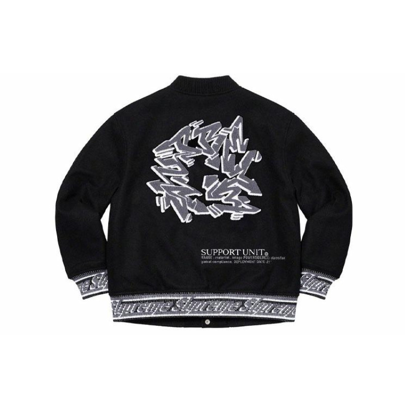 Supreme FW21 Week 12 Support Unit Varsity Jacket