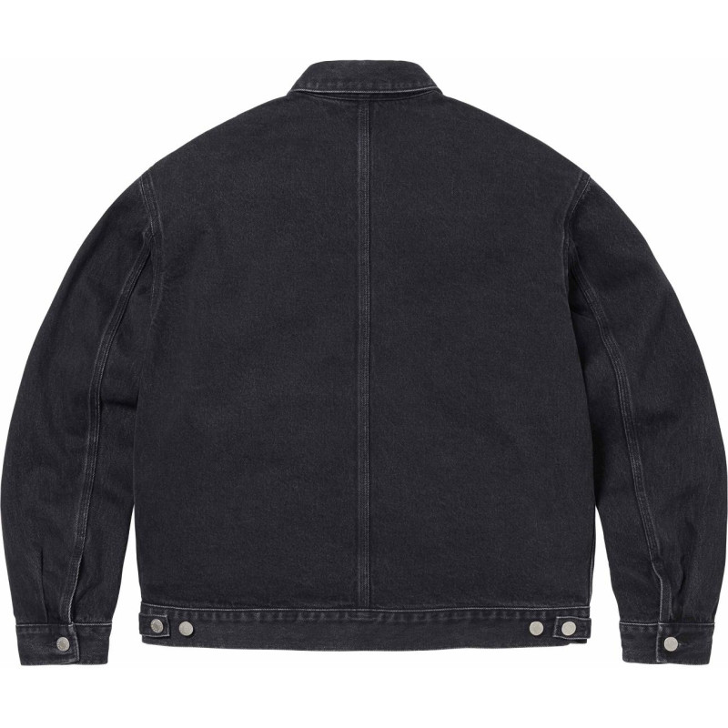 Supreme SS24 WEEK15 DENIM CHORE TRUCKER JACKET logo