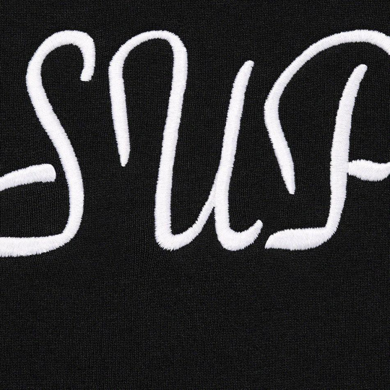 Supreme SS23 SS23 Week 1 SCRIPT HOODED SWEATSHIRT Logo
