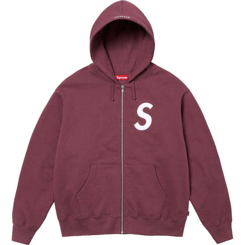 Supreme FW24 WEEK6 S Logo Zip Up Hooded Sweatshirt