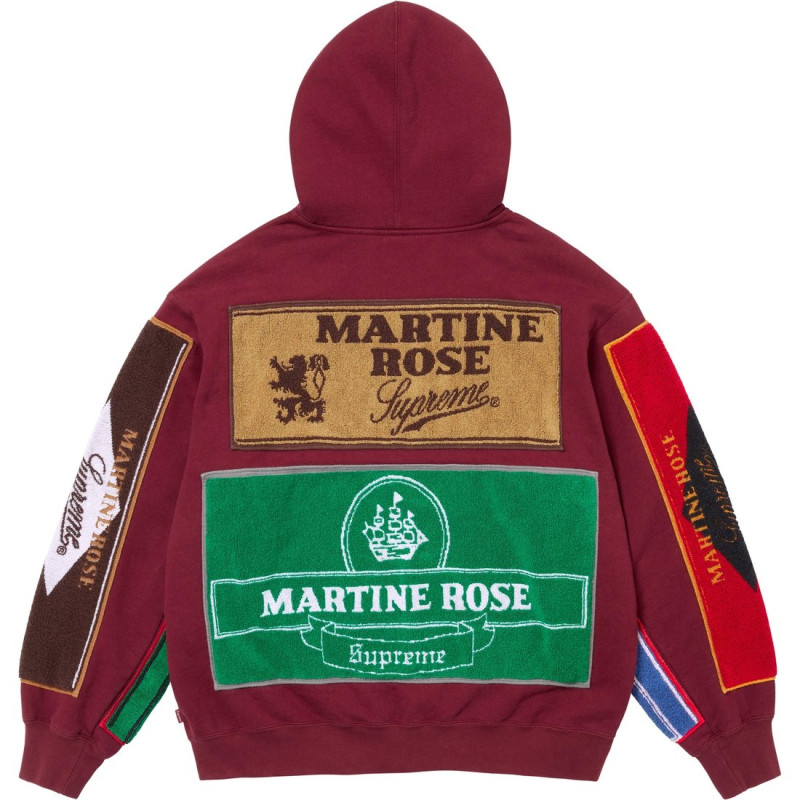Supreme x Martine rose FW24 WEEK4 Towel Zip Up Hooded Sweatshirt