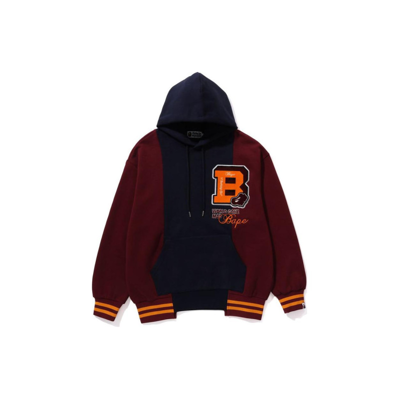 BAPE Color Blocking Pullover Hoodie