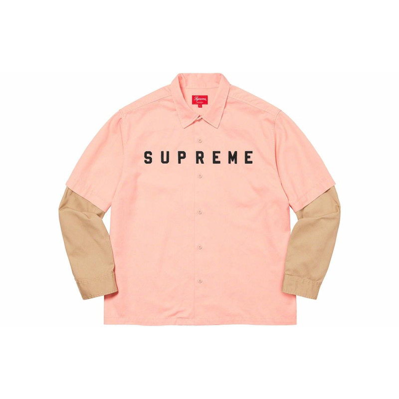 Supreme FW20 Week 5 2-Tone Work Shirt Logo