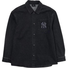 MLB Denim Coopers Mega Logo New York Yankees Denim Shirts Logo