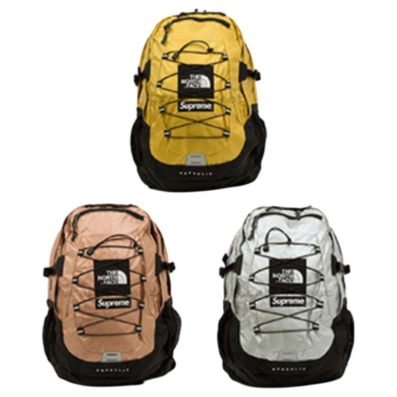 Supreme SS18 Metallic Borealis Logo