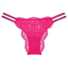 Victoria's Secret PINKVERYSEXY Double Shine Strap Lace Brazilian Panty 1