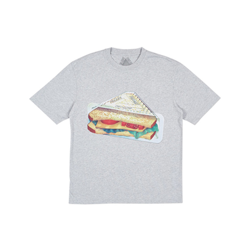 PALACE Plow Mans T-Shirt Grey Marl T
