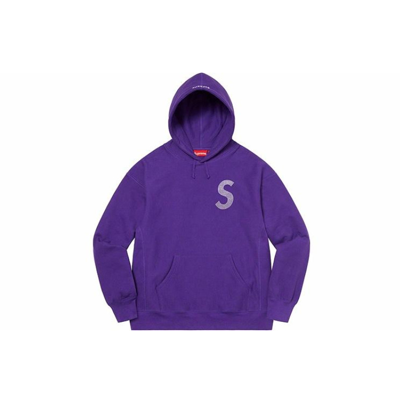 Supreme Week 6 x Swarovski S Logo Hooded Sweatshirt S