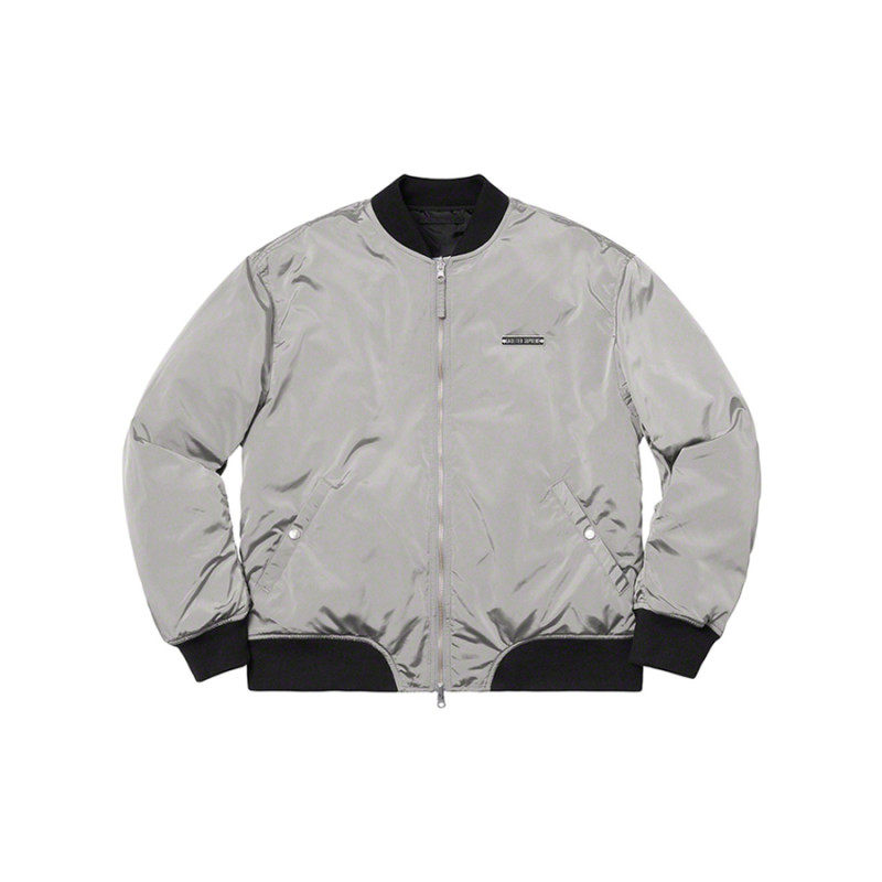 Supreme SS19 x Jean Paul Gaultier Reversible Backpack MA-1 Silver