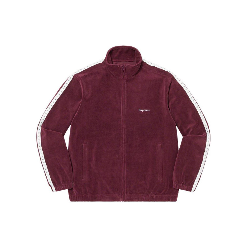 Supreme 2022 Week 2 Studded Velour Track Jacket