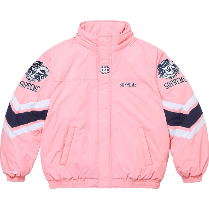 Supreme x Mitchell Ness NCAA FW24 WEEK12 Hooded Stadium Jacket