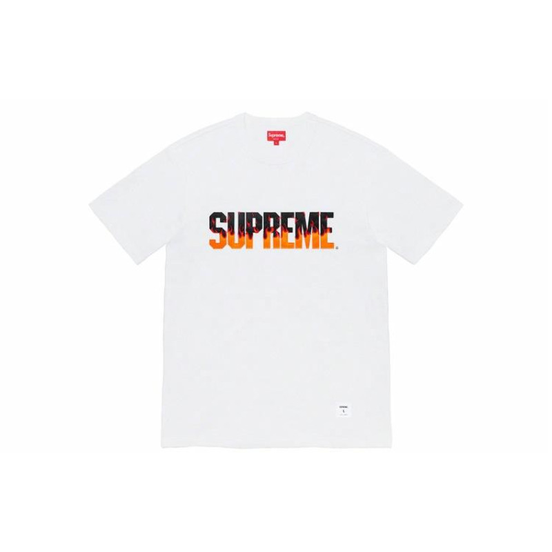 Supreme FW19 Week 1 Flame SS Top logoT