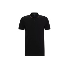 HUGO BOSS Cotton-Piqu Slim-Fit Polo Shirt With Tonal Logo PoloPolo