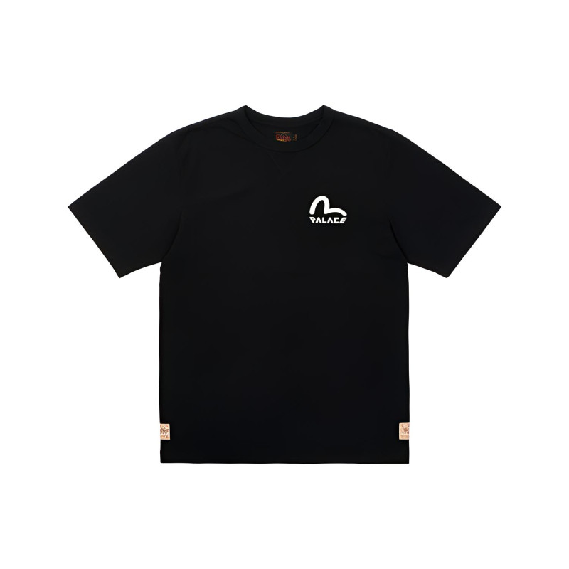 PALACE x EVISU Seagull T-Shirt Black LogoT