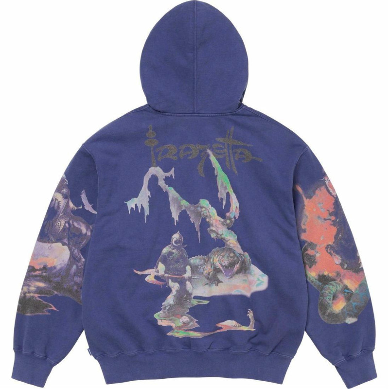 Supreme x Frank Frazetta FW24 WEEK15 Zip Up Hooded Sweatshirt