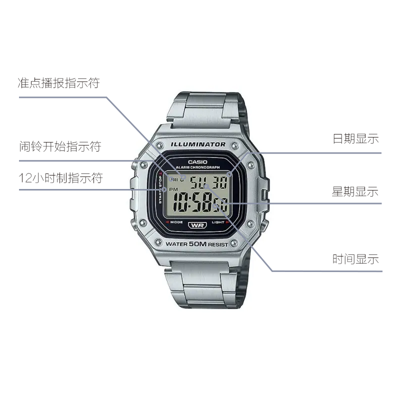 CASIO YOUTH W-218HD-1AV
