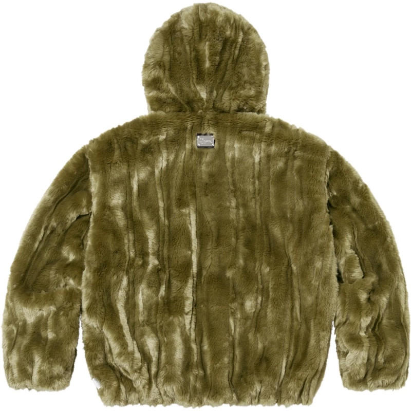 Supreme FW24 WEEK5 Faux Fur Hooded Jacket