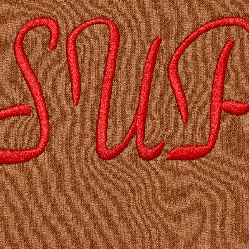 Supreme SS23 SS23 Week 1 SCRIPT HOODED SWEATSHIRT Logo