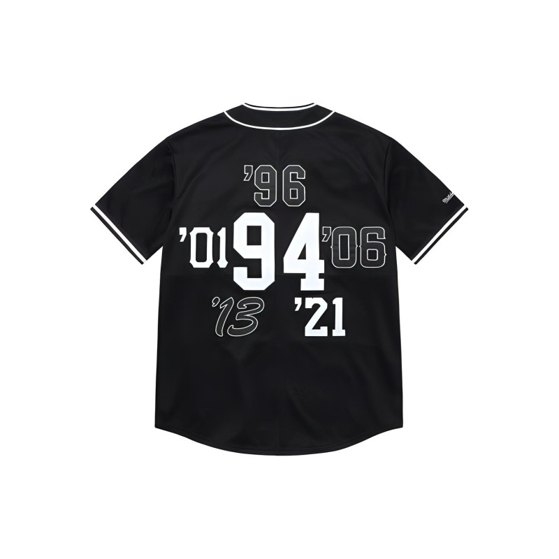 Supreme FW21 Week 12 x Mitchell Ness Patchwork Baseball Jersey V
