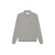 Fear of God Essentials SS21 Long Sleeve French Terry Polo Dark Heather Oatmeal Polo