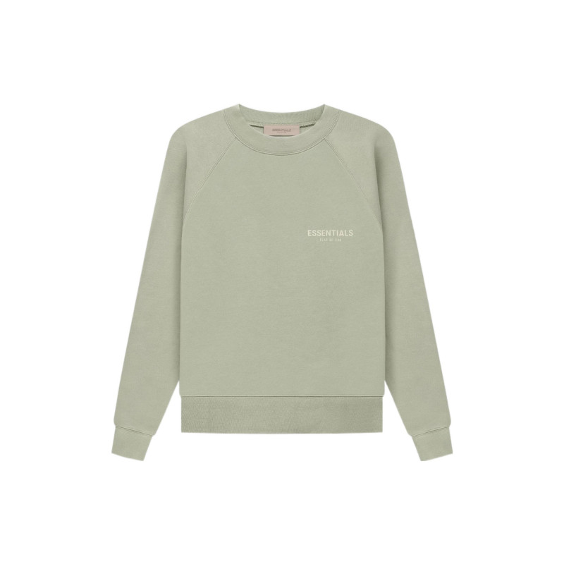 Fear of God Essentials SS22 Crewneck Seafoam Logo