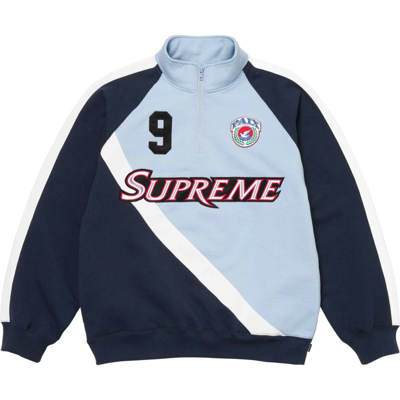 Supreme SS24 WEEK14 EQUIP HALF ZIP SWEATSHIRT
