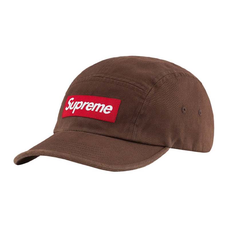 Supreme Week 1 Washed Chino Twill Camp Cap logo