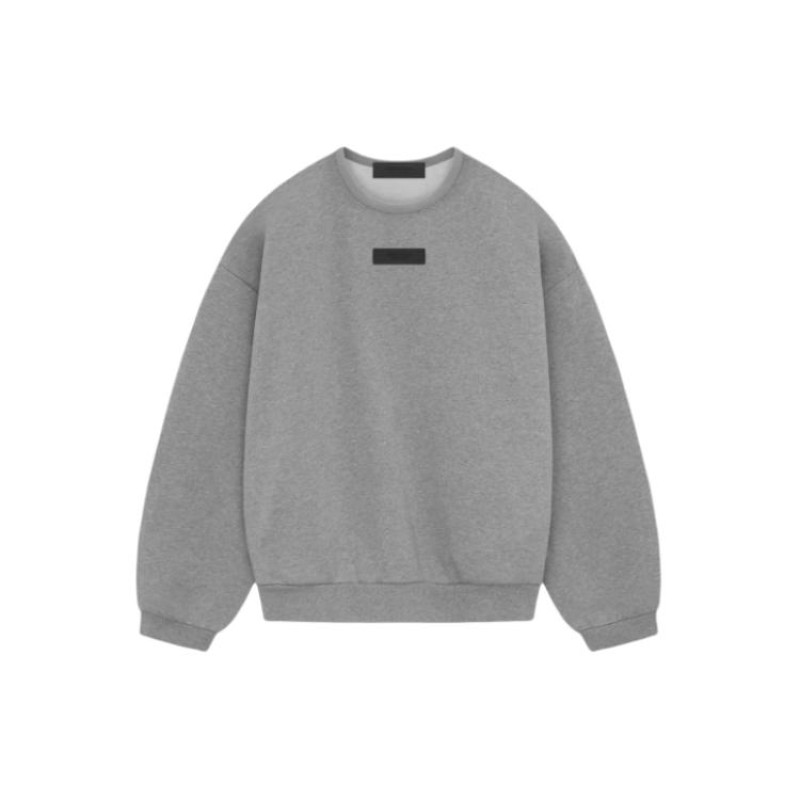 Fear of God Essentials SS24 Crewneck Sweater Dark Heather Oatmeal