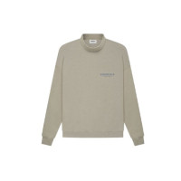 Fear of God Essentials SS21 Pull-Over Mockneck Moss Logo