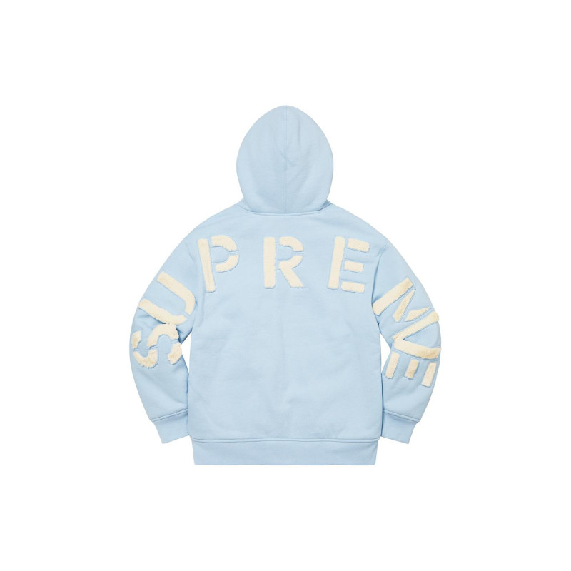 Supreme FW22 Week 17 Faux Fur Lined Zip Up Hooded Sweatshirt
