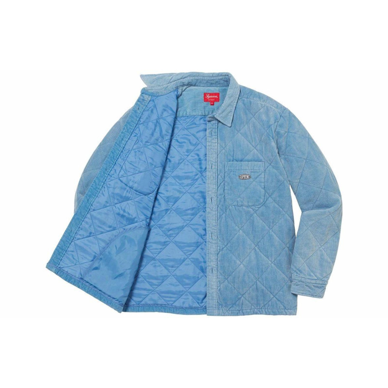 Supreme FW22 Week 11 Quilted Corduroy Shirt